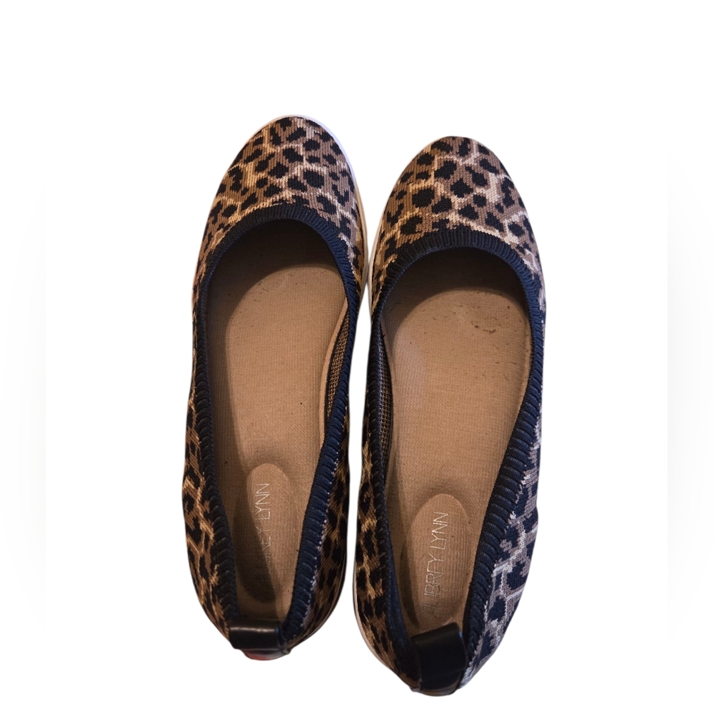 Aubrey Lynn Flats Shoes Leopard Print Ballet Retro 90's Y2K Size 9 1/2